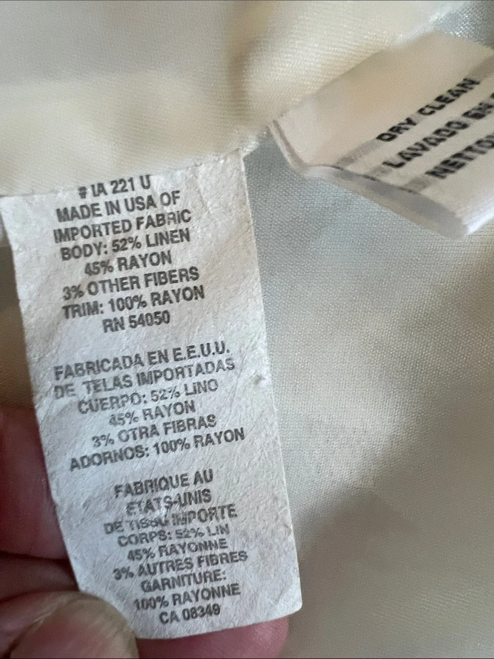 Dior Double-Breasted Cream Blazer Vintage piece - Picture 9 of 12